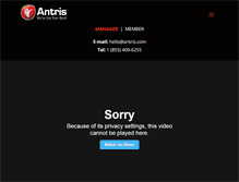 Tablet Screenshot of antris.com